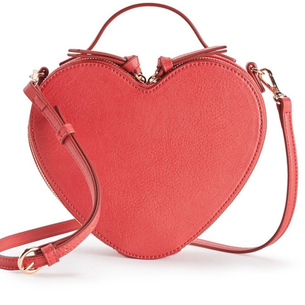 LC Lauren Conrad Heart Crossbody